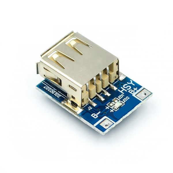 Mạch Sạc Pin Dự Phòng Bản Nâng Cấp 5V-600MA Mini Có Led Báo Sạc (K2A1)