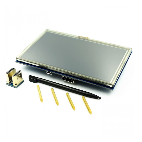 Màn Hình Raspberry 5 Inch 800x480 Cảm Ứng Điện Dung Tặng Bút Cảm Ứng (BH 06 Tháng)