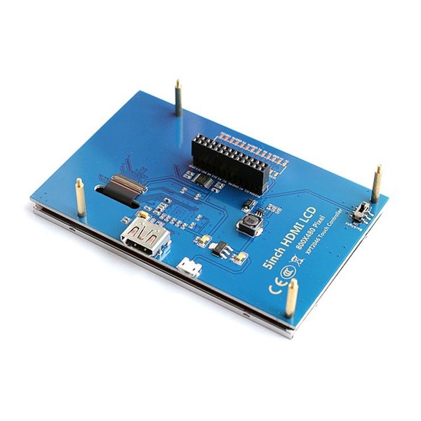 Màn Hình Raspberry 5 Inch 800x480 Cảm Ứng Điện Dung Tặng Bút Cảm Ứng (BH 06 Tháng)
