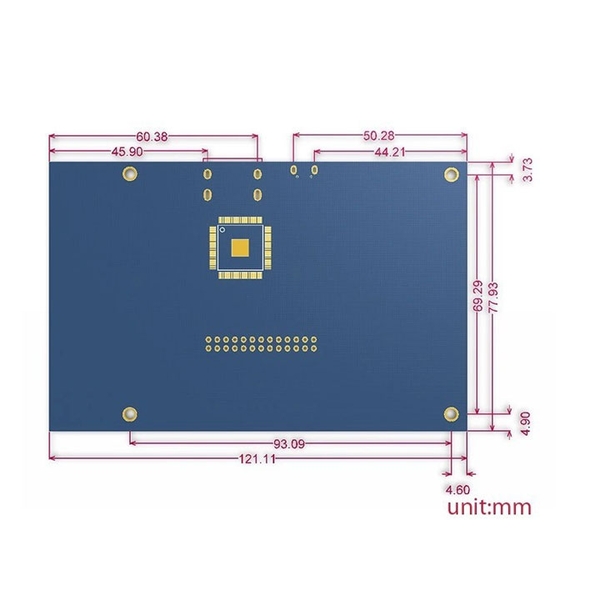 Màn Hình Raspberry 5 Inch 800x480 Cảm Ứng Điện Dung Tặng Bút Cảm Ứng (BH 06 Tháng)