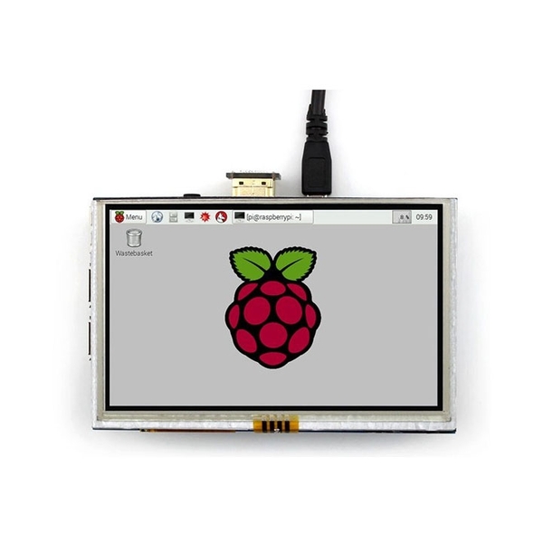 Màn Hình Raspberry 5 Inch 800x480 Cảm Ứng Điện Dung Tặng Bút Cảm Ứng (BH 06 Tháng)