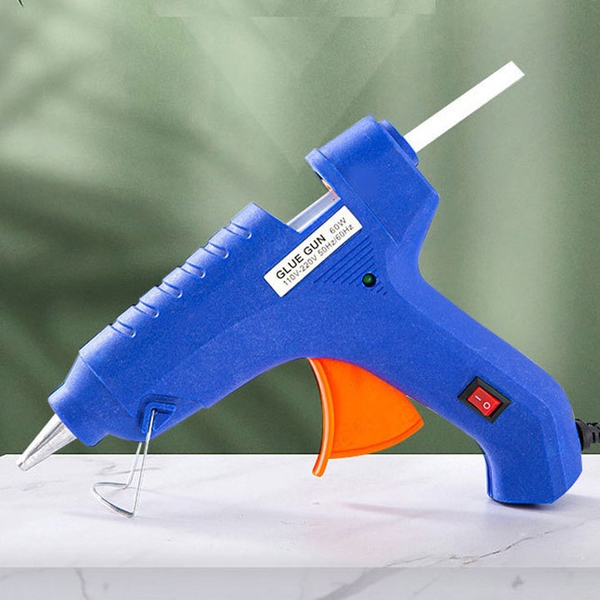 Súng Bắn Keo Nến 220VAC 60W - Tặng 5 Cây Keo Nến Đốt Lớn - Xanh
