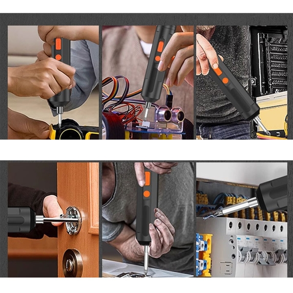 Máy Vặn Vít, Tua Vít Điện Sạc Pin Nhỏ Gọn Sửa Chữa Điện Tử Gia Dụng