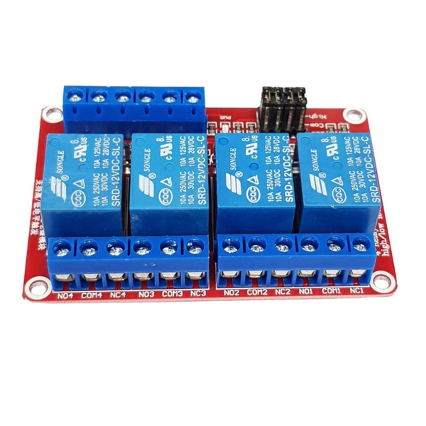 Module Relay 4 Kênh 12VDC H/L (K4A8)