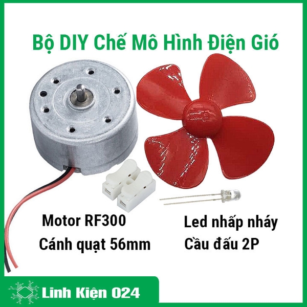 Mô Hình Điện Gió Động Cơ Phát Điện Chuyển Đổi Cơ Năng Thành Điện Năng