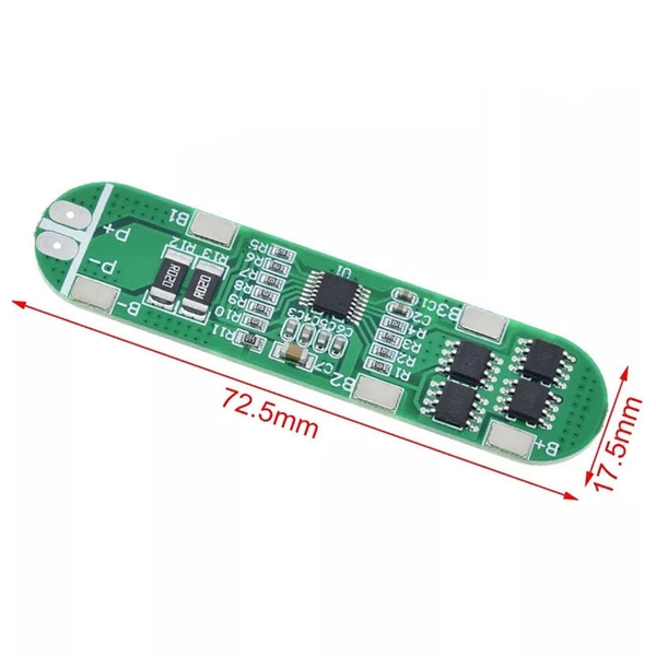 Module Bảo Vệ Pin Lithium 4 Cell 16.8V Dòng Xả 6A (K2I11-2)
