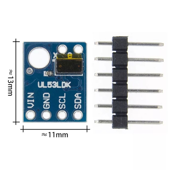 Module Cảm Biến Khoảng Cách VL53L0X GY-530 Siêu Nhỏ Time Of Flight IIC  Bằng Laze ( K3E18-1)