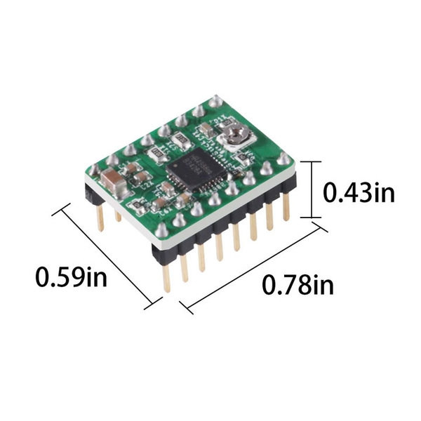 Module Điều Khiển Động Cơ Bước Máy In 3D A4988 Reprap V2 (K4B12-2)