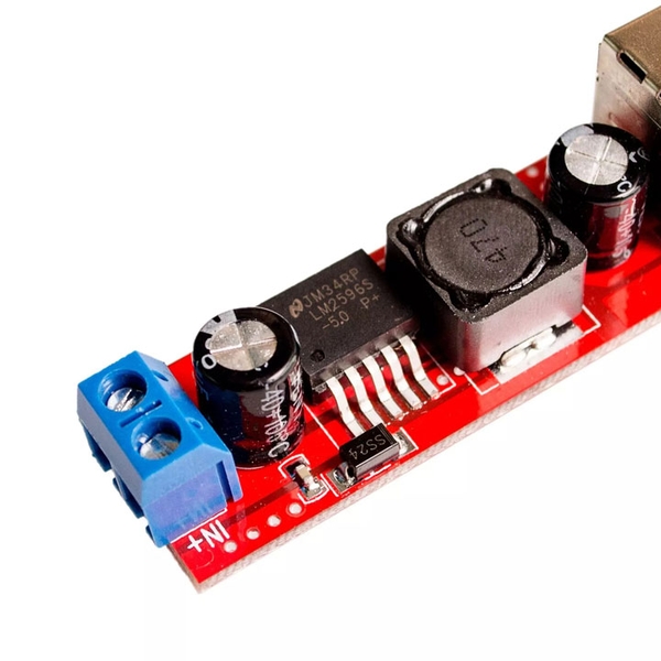 Module Hạ Áp Buck DC-DC Vin 6V-40VDC Vout 5V 3A 2 Đầu RA V1 (K2E4)