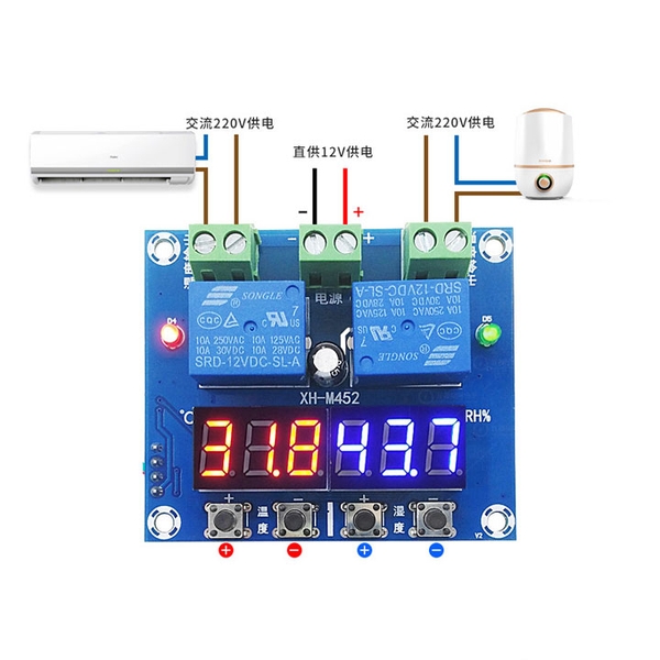 Module Khống Chế Nhiệt Độ - Độ Ẩm XH-M452 11 (K4D5)