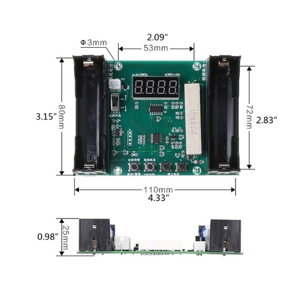 Module Kiểm Tra Dung Lượng Thực Pin 18650 XH-M240