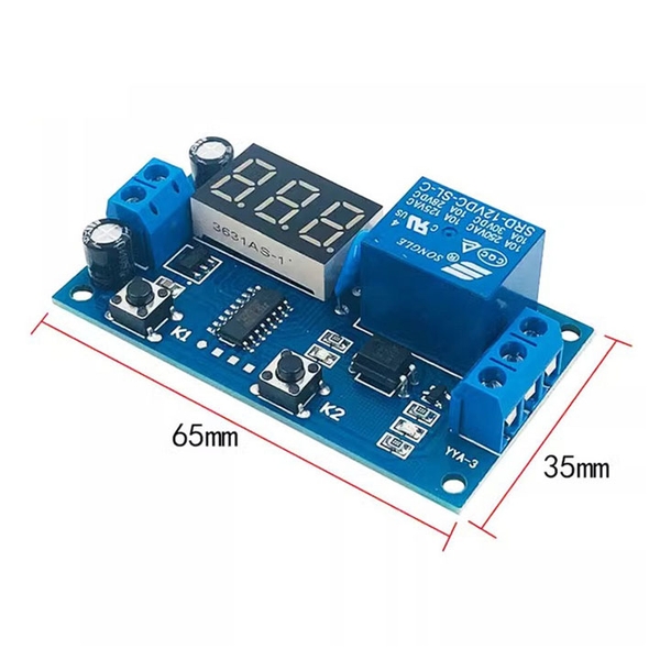 Module Tạo Trễ - Chuyển Mạch Điều Khiển Relay 12V Thời Gian Thực DS3231 (K4E5)