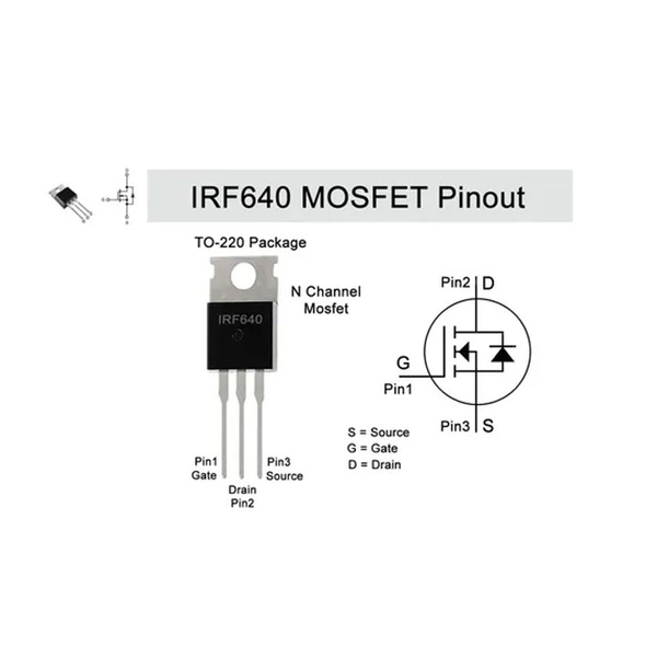 Mosfet IRF640N TO-220 18A 200V N-CH (K9C3)