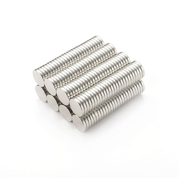 Combo 20 Nam Châm Đất Hiếm Loại Tròn 8x5mm Mạ Niken Lực Từ N35 Cực Mạnh