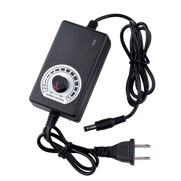 Nguồn Adapter Điều Chỉnh Điện Áp 3-12V Hiển Thị Điện Áp
