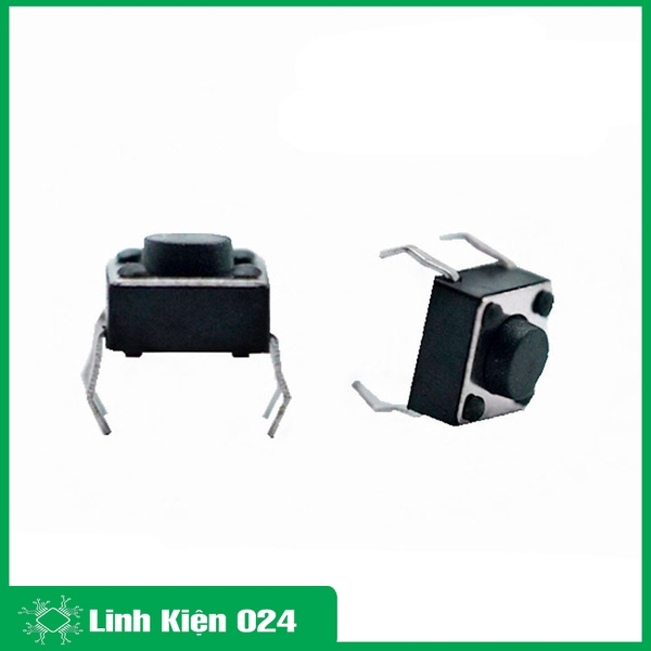 Nút Nhấn 4 Chân 6x6x5mm (K2C14-1)