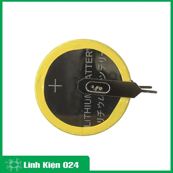 Pin Liền Đế Cr2450 3V Pin Chân Hàn Khoảng Cách  2 Chân 10mm