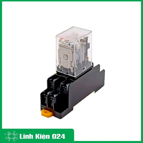 Relay Trung Gian 380V Kèm Đế 8P 10A