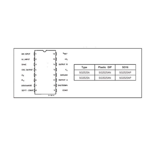 SG3525 DIP-16 - IC Điều Xung PWM (k9g20)