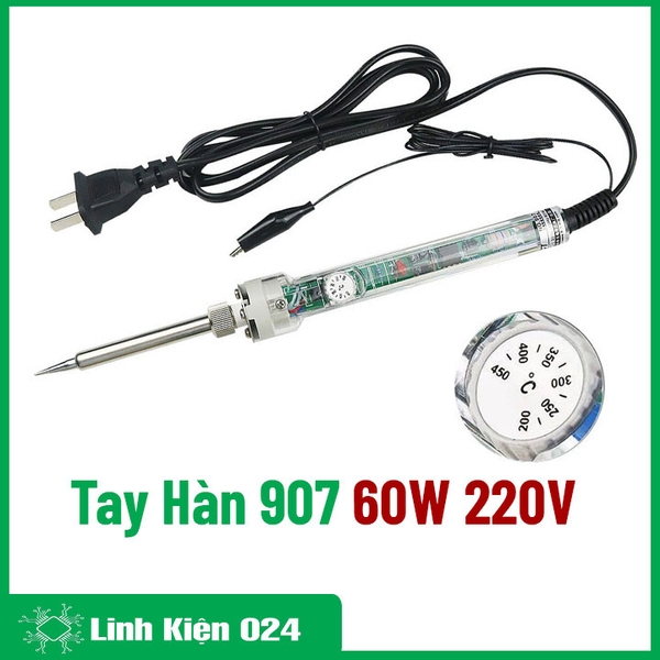 Tay Hàn No.907 220V-60W Điều Chỉnh Nhiệt Độ ( Bảo Hành 3 Tháng )