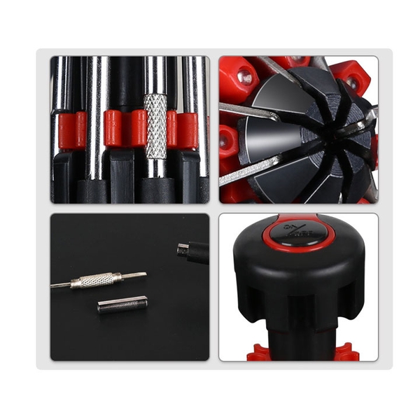 Bộ Tô Vít 8 Trong 1 Có Đèn Pin Chưa Bao Gồm Pin