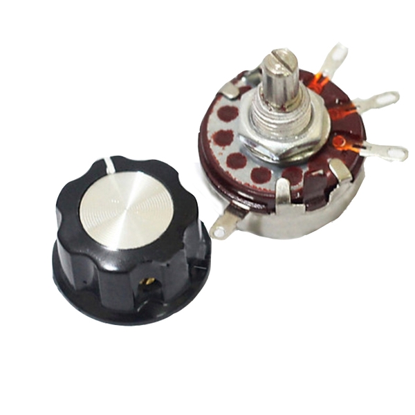 Bộ Chiết Áp 2W WTH (118) Kèm Núm