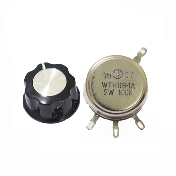 Bộ Chiết Áp 2W WTH (118) Kèm Núm