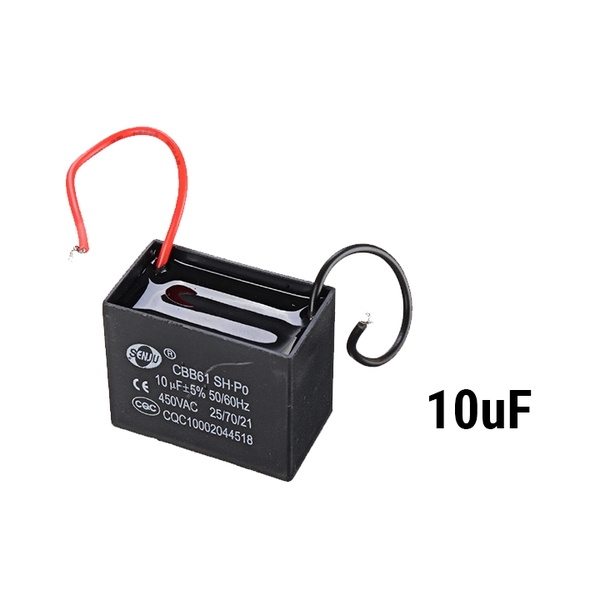Tụ Quạt 8uF-10uF Dây SENJU CBB61 Loại Tốt