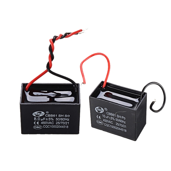 Tụ Quạt 8uF-10uF Dây SENJU CBB61 Loại Tốt