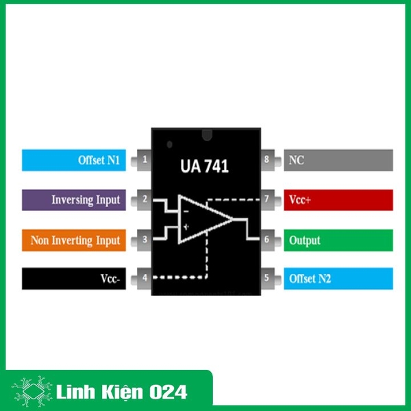 Ic Khuếch Đại Thuật Toán Op Amp uA741 (k9e9)