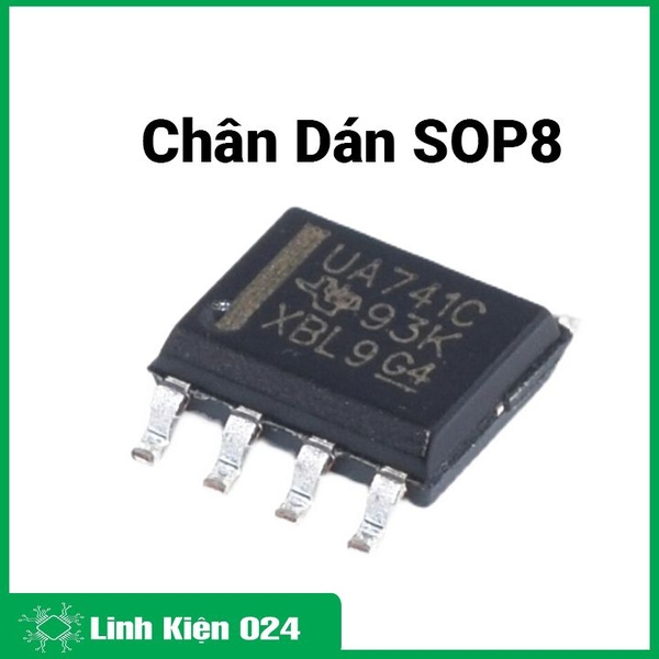 Ic Khuếch Đại Thuật Toán Op Amp uA741 (k9e9)
