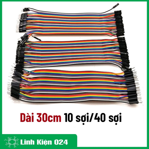 Dây Cắm Test Board 7 Màu Dài 30cm Đực-Cái/Đực-Đực-Cái-Cái