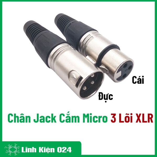Chân Jack Cắm Micro Thụy Sĩ Canon ba lõi XLR Canon 3 Chân