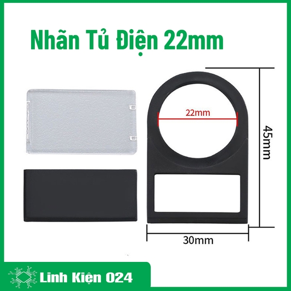 Bộ 10 Nhãn Dán Tủ Điện 22mm Thẻ Ghi Tên