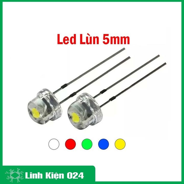 LED Lùn Phi 5mm - Gói 10 Con