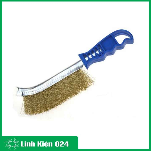 Bàn Chải Đánh Gỉ Sắt Cầm Tay Chổi Cước Thép Mạ Đồng (Cầm Siêu Chắc )