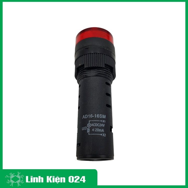 Đèn Báo Nguồn Có Còi AD16-16SM 24VDC