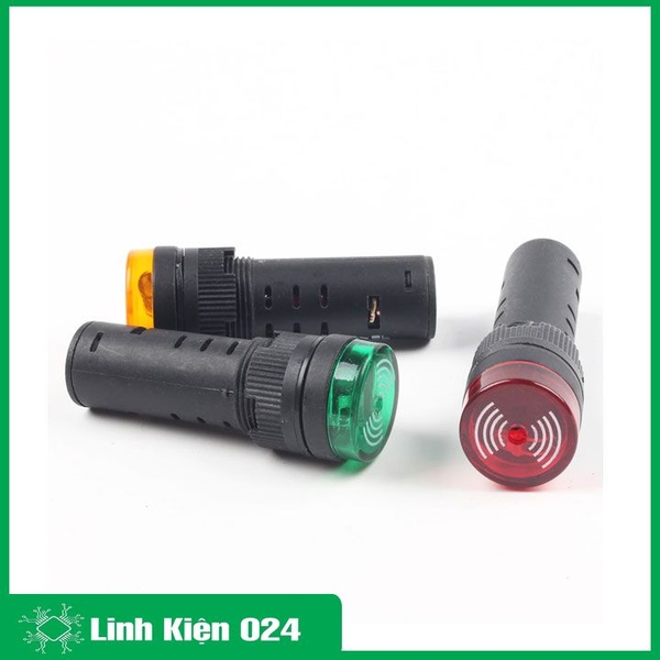 Đèn Báo Nguồn Có Còi AD16-16SM 24VDC