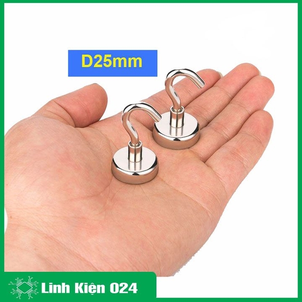 MÓC TREO NAM CHÂM D25mm 5KG SIÊU MẠNH