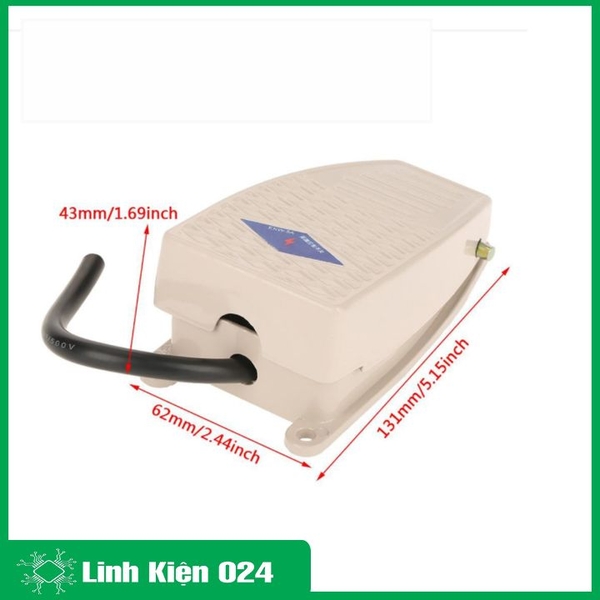 Công Tắc Bàn Đạp Chân EKW 220VAC-5A