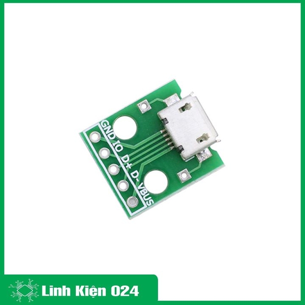 BO CHUYỂN MICRO USB-5P TO 2.54MIL DIP (K2H10-1)