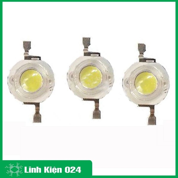 Bộ 3 Led Công Suất Siêu Sáng 3W Vàng Ấm ( Tặng 3 Đế Tản Nhiệt )