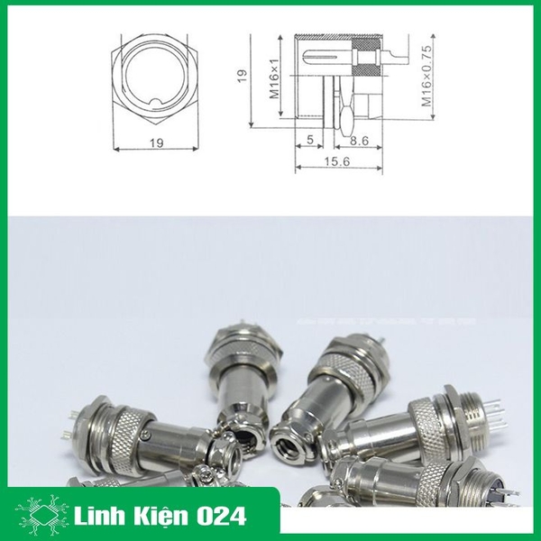 Đầu Jack Tay Hàn GX16