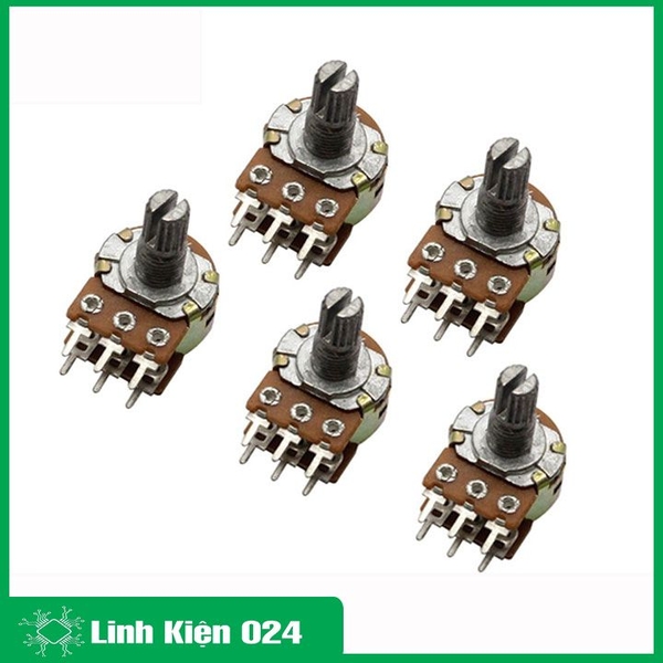 Bộ 5 Biến Trở Volum, Triết Áp Đôi 10K ( 6 Chân )