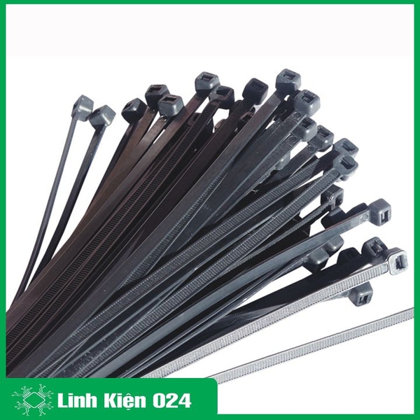 Gói 250PCS Dây Thít Đen 8X400mm