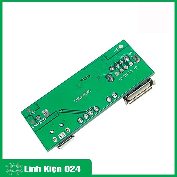 Mạch Sạc Pin Dự Phòng 5V 1A - Xanh Lá (K2A2)