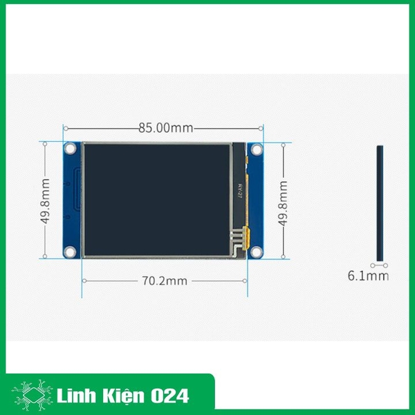 Màn hình HMI UART Cảm Ứng Điện Trở 2.8 inch (k5b18)