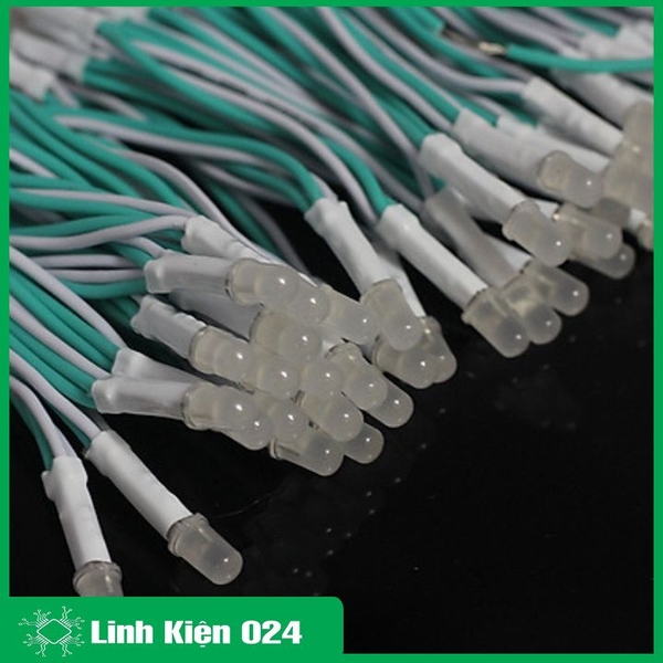Cuộn 100 Bóng Led Liền Dây Ø5mm Đủ Màu