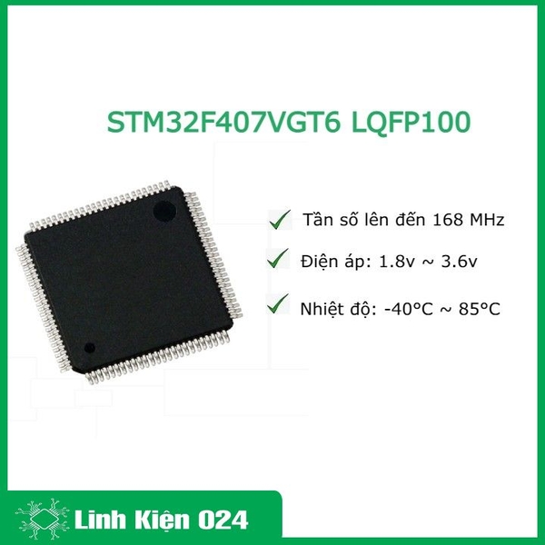 STM32F407VGT6 LQFP100 chất lượng cao