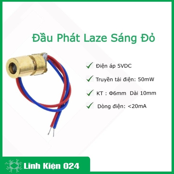 Đầu Phát Laze Sáng Đỏ